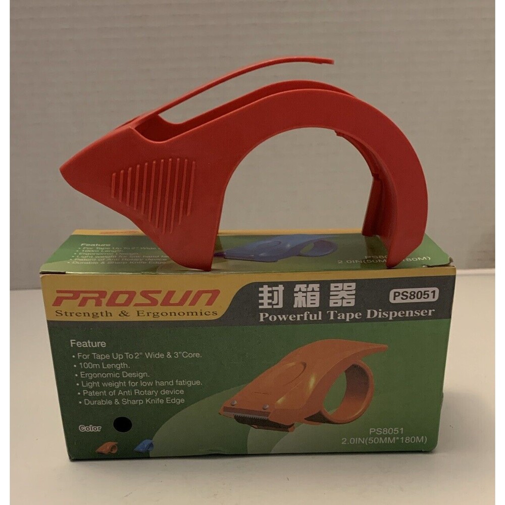 2 Portable Tape Dispenser Packing Packaging Sealing Cutter Heavy Duty 2" Inch